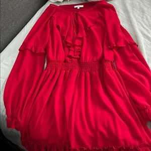 Red Nordstrom dress xl